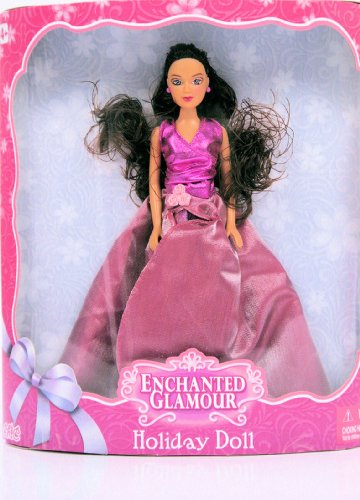 Enchanted Glamour Holiday Doll - Purple Dress