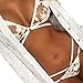 Photno Underwear, Women Lingerie Corset Lace Push Up Vest Top Bra+Pants Set Underwear Suit (L) White