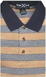 Sportsman Striped Short Sleeve Polo ( Mustard\Navy )