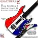 Red, White and Blue Skin by WraptorSkinz TM fits PS2 Guitar Hero II ( 2 ) Kramer Guitar Controllers (GUITAR NOT INCLUDED)