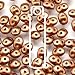 Metallic Colors Mix SuperDuo Czech Glass Seed Beads 2.5 x 5mm Gold, Silver, Copper - 66 grams