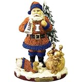 Illinois Fighting Illini NCAA Santa's Cheer Figurine