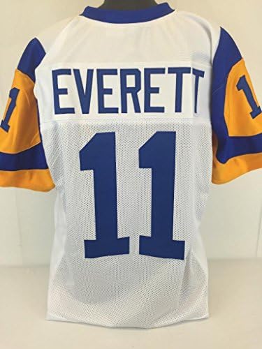 Jim Everett unsigned custom sewn jersey t-t Men's size adult 2x-large