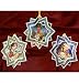  Christmas 3D Card Ornaments - Stars (B) - Set of 3