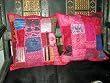 Christmas Gift-2 Pink Patch-work Sari Toss Pillow Cushion Covers Free Shipping