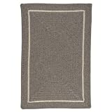 10' Octagon Braided Wool Rockport Gray Area Rug
