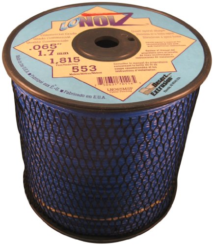 LoNoiz .065-Inch 3-Pound Spool Commercial Grade Spiral Twist Quiet Grass Trimmer Line, Blue LN065MSP-2 LoNoiz .065-Inch 3-Pound Spool Commercial Grade Spiral Twist Quiet Grass Trimmer Line, Blue LN065MSP-2