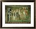 Apse Mosaic: Empress Theodora and Her Court Framed Art Poster Print, 33x27