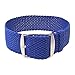 Wrist And Style Perlon Watch Strap (20mm, Light Blue)
