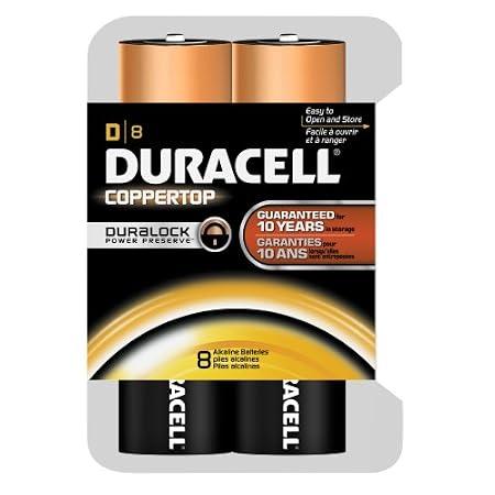 8-Pack Duracell Coppertop Duralock Batteries: C Cells $8.43
