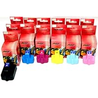 13PK Set Replacement HP 02 Black & Cyan & Magenta & Yellow & Light Cyan & Light Magenta Ink Cartridges for HP All-in-One PrintersPhotosmart 3110 3210 Series 3310 Series C5180 C6150