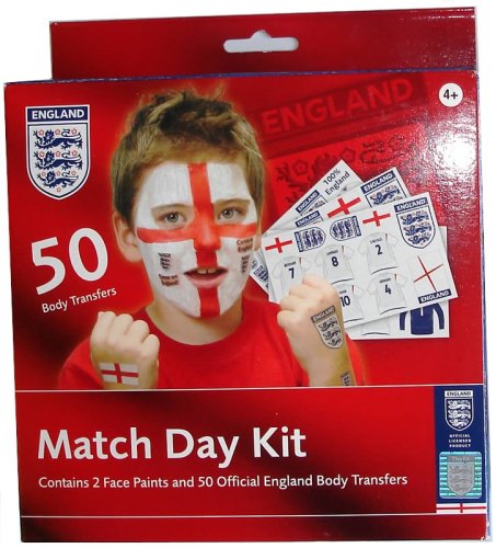 Childrens Toyshop  Toys : Match Day Kit - England Football Face Paints + Transfers