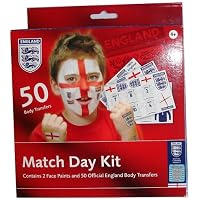 Match Day Kit - England Football Face Paints + Transfers