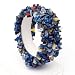 Cute Stretchy Lapis and Mixed Gemstone Web Chip Bracelet