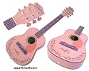 Kids Acoustic Guitar pink 31 inch