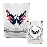 Washington Capitals Rocks Glass & Square Shot Glass Set