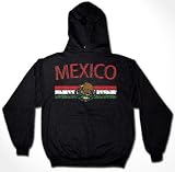 Mexico Crest International Soccer Sweatshirt, Mexican Soccer Mens Hoodie