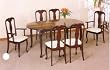 Pair of Cherry Finish Queen Anne Dining Side Chairs