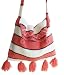 Handmade Artisan Alpaca Natural Fiber Lightweight Tote/Purse - Andean Coral (Women/teens/girls)