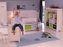 LOUNGE-ZONE LANDHAUS KINDERSCHRANK KLEIDERSCHRANK [PRETTY] 3-TÜRIG WEISS AUS HOLZ