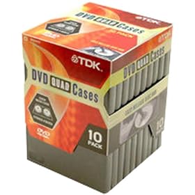 <b>TDK Systems 10PK 4 DVD MOVIE BOX JC-BLK ( MBQ-10 )</b>