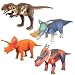 Sega Dinosaur King Pvc Figures Collection Set 2 -Achelousaurus, Pachyrhinosaurus, Triceratops & Yangchuanosaurus