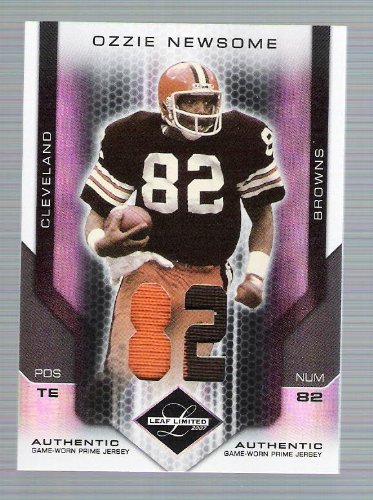 Leaf Limited - Ozzie Newsome - Dual Game Used Jersey Card - #25/82