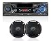 New PYRAMID 26KIT In Dash Car Stereo Cassette Tape Player w/4 Speakers