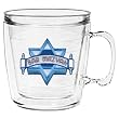Bar Mitzvah Star of David 12 oz Insulated Coffee Mug, Clear
