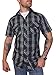 Stage Threads Men's Casual Pearl Snap Rock Shirt Short Sleeve