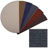 Blue Cabin Fever 4' Half Round Fireplace Hearth Rug
