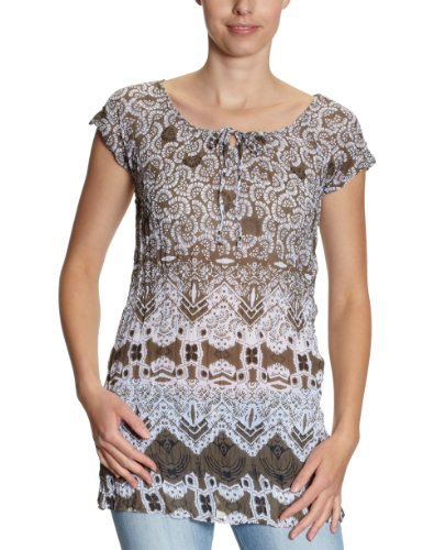TOM TAILOR Damen Bluse  20162310070/chiffon tunic, Gr. 36, Gr&uuml;n (7248) Preisvergleich