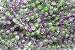 8mm Celestial Crackle Glass Beads 16 Inch Strand Purple & Green