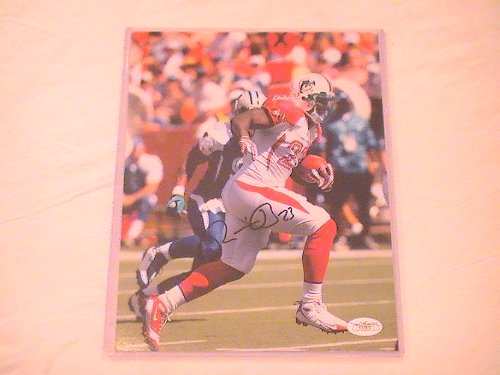 RONNIE BROWN SIGNED AUTOGRAPHED 8/10 PHOTO MIAMI DOLPHINS COA + HOLOGRAM JSA