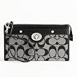 Coach Penelope Signature Zippy Black Wallet