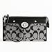Coach Penelope Signature Zippy Black Wallet