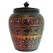 Handmade Black Lacquer Decorative Jar With Intricately Hand-etched Design (Thailand)