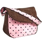 Hoohobbers Baby Dots Pink Messenger Diaper Bag