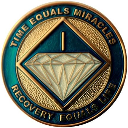 10 Yr NA Blue &amp; Gold Medallion with a "Miracles Happen" Anniv./Bday Card - NA Medallions, NA Coins, Commemorative ...
