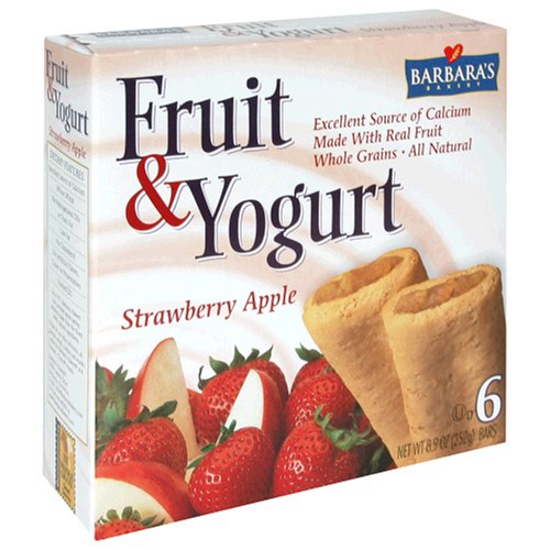 Barbara's Bakery Fruit and Yogurt Bar, Strawberry Apple, 8.9-Ounces (Pack of 8) by Barbara's Bakery