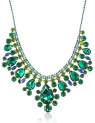Adia Kibur Green Multi-Shape Crystal Stone Necklace, 18"