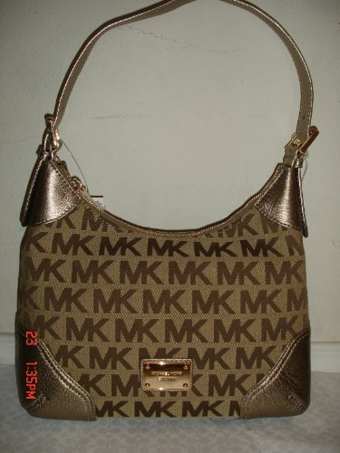 Michael Kors Millbrook Medium Shoulder Bag BG/EB/BRONZE