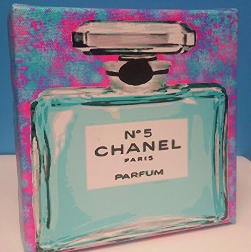 Chanel Cotton Candy Pop Art 6x6 Mini CANVAS Gallery Wrap can HANG or SIT!