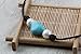 Handmade 9-10mm Freshwater Pearl Turquoise Choker Necklace on Genuine Leather Cord 16
