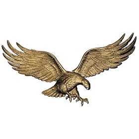 29 Metal Eagle Plaque - Patriotic Decoration by 