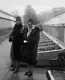 1926 photo Alice Roebling, Mrs. Robt. Roebling, Chrysanthemum Show, 11/3/26