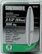 Surebonder 500-212G, 16 Gauge 2-1/2" Straight Finish Nails - 1000 cnt