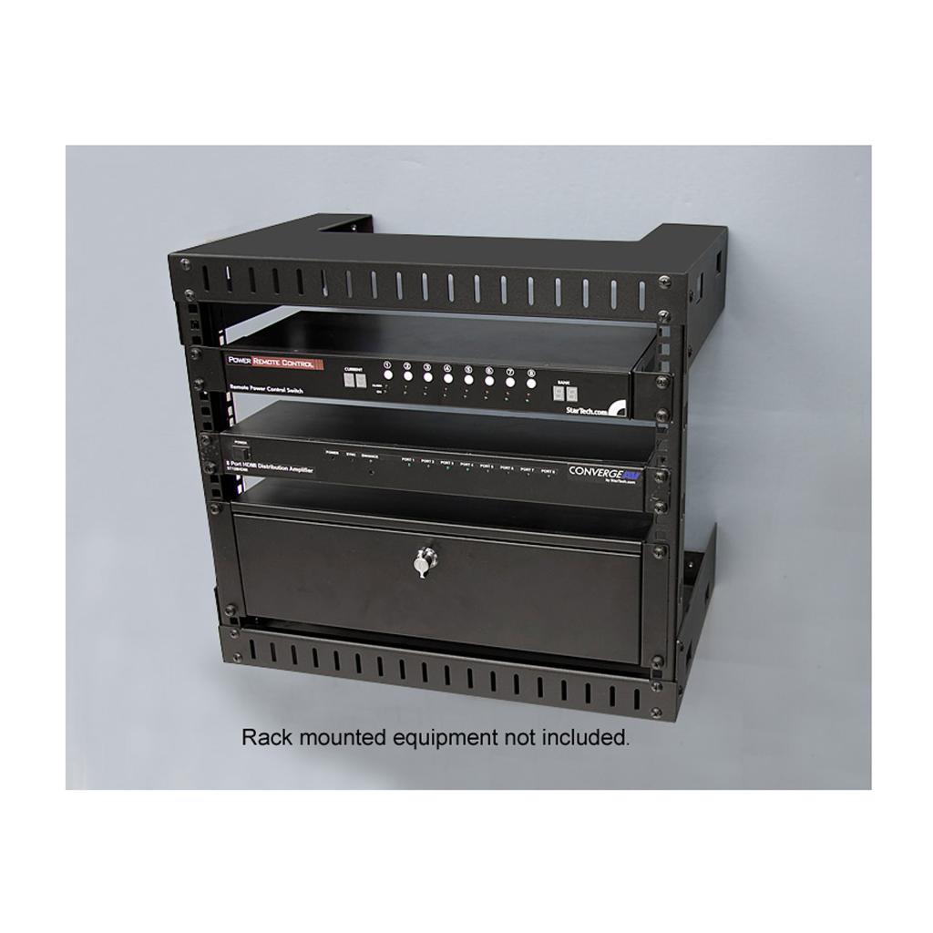 StarTech RK812WALLO 8U Open Frame Wall Mount Equipment Rack