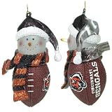 Cincinnati Bengals NFL Light-Up Striped Acrylic Snowman Ornament (5-inch)