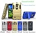 Moment Dextrad [Shockproof][Stand Feature] Dual Layer Armor Defender Shock Absorption Protective Cover for LG Leon/LG Tribute 2 (NOT Fit LG Tribute) (Blue-Black)